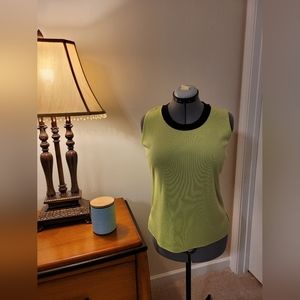 Misook Classic Knit Sleeveless Top, Size L